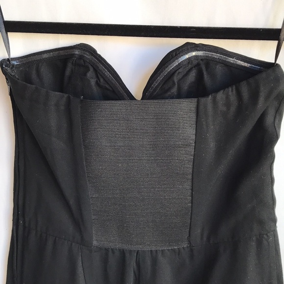 H&M Conscious black Brooker bustier jumpsuit, size 6 - Picture 6 of 10